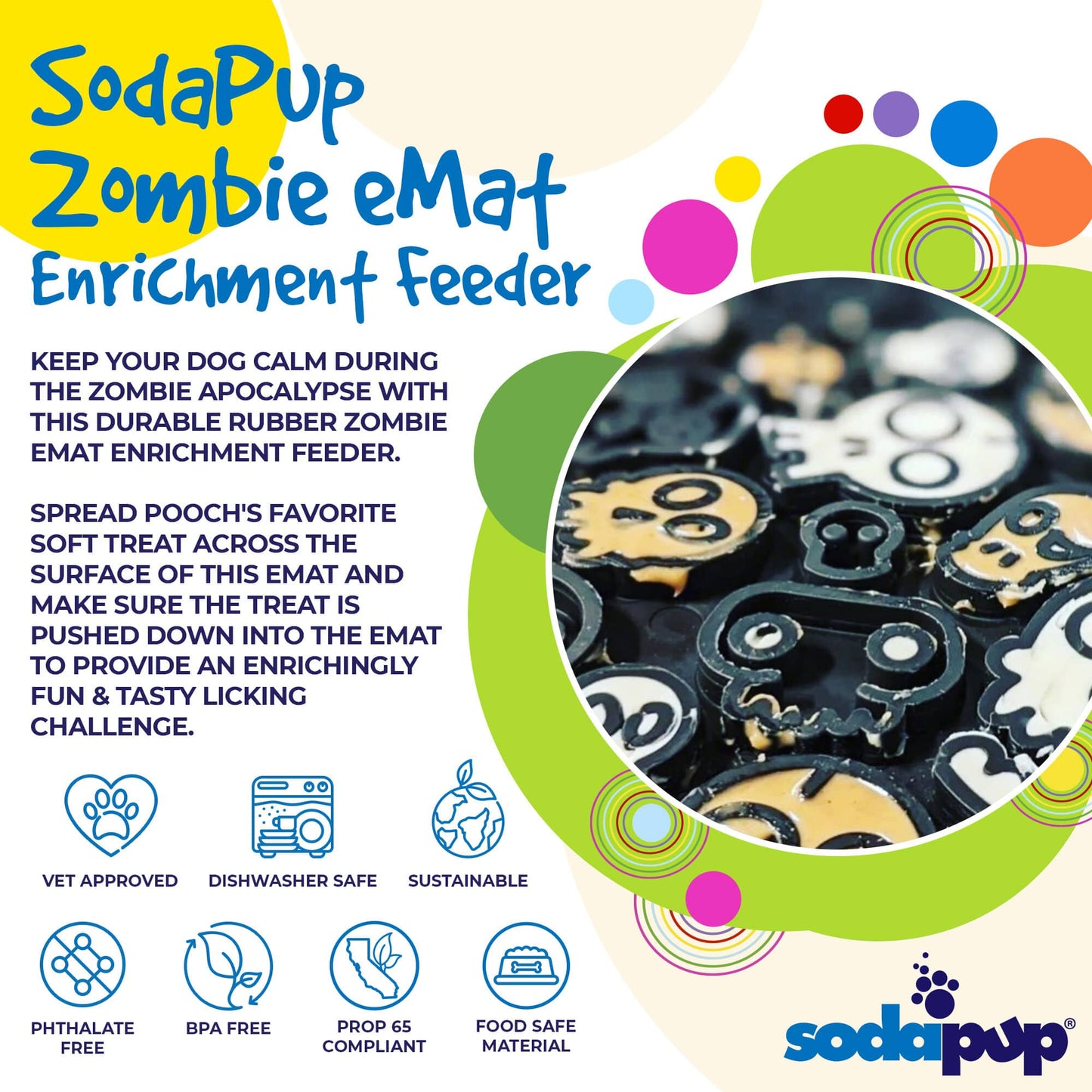 SodaPup Zombie Emat - Large | Black