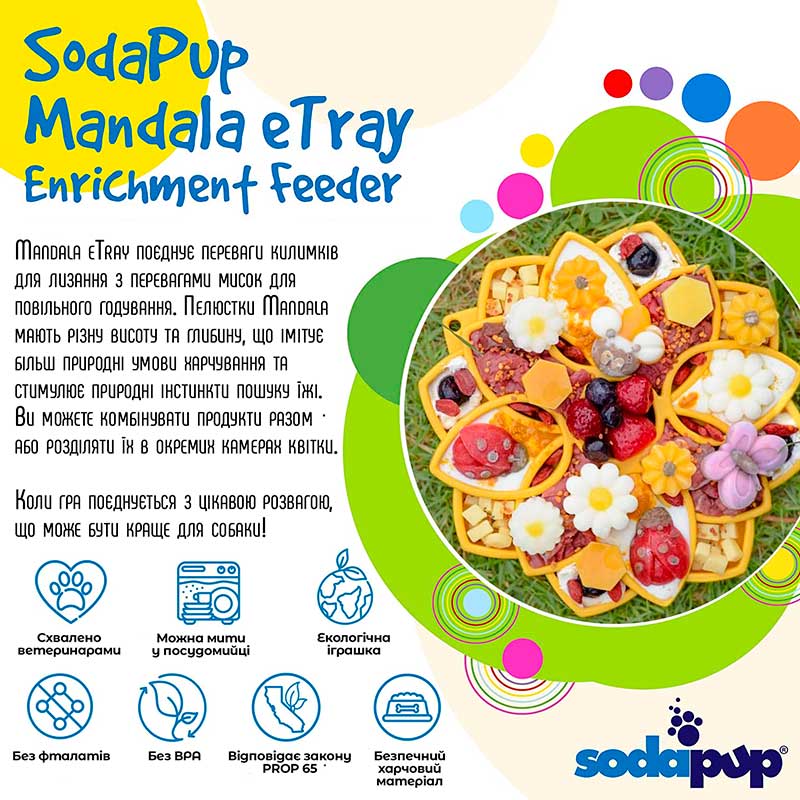 SodaPup ETray - Mandala | Yellow