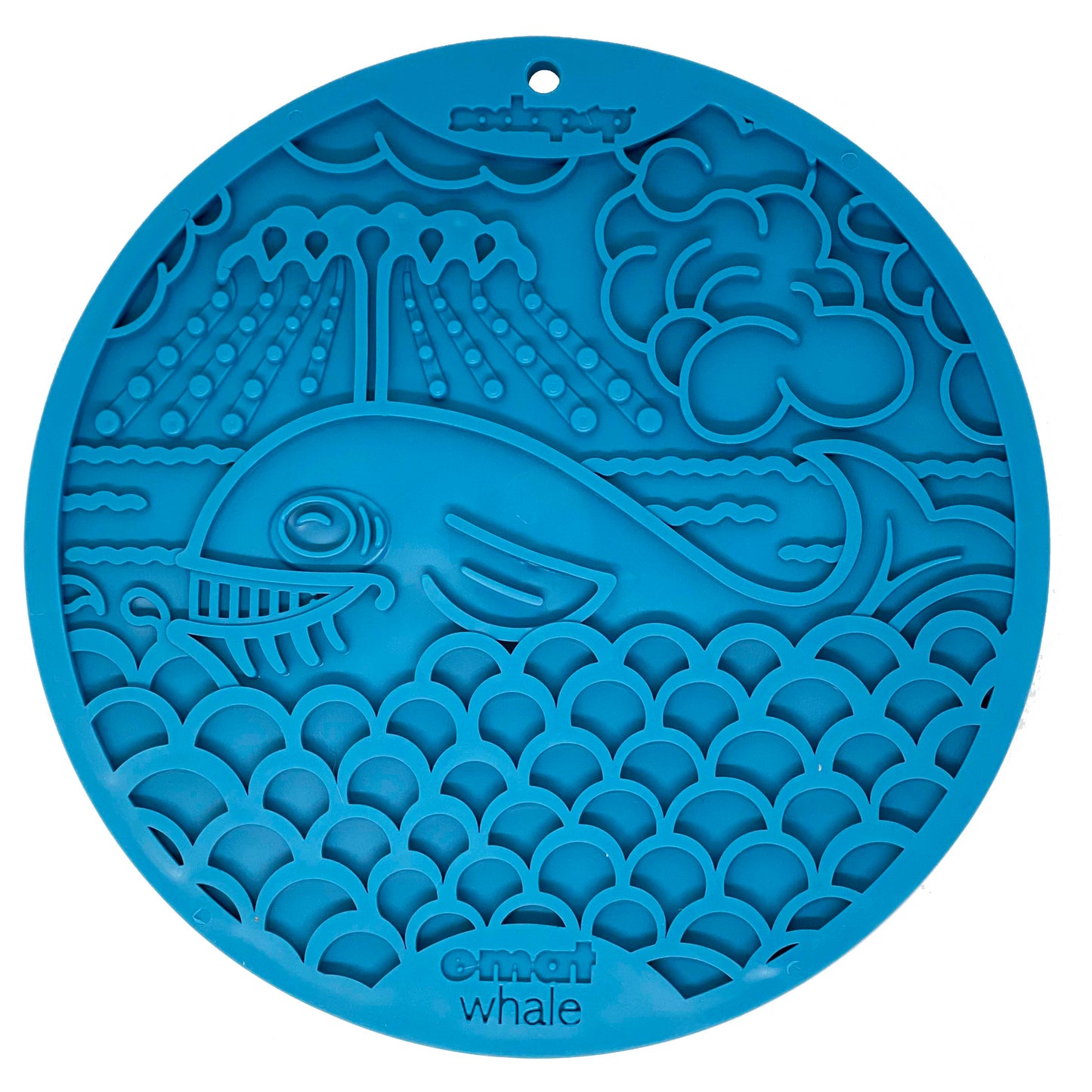 SodaPup Whale Emat - Round with Suction Cups | Blue